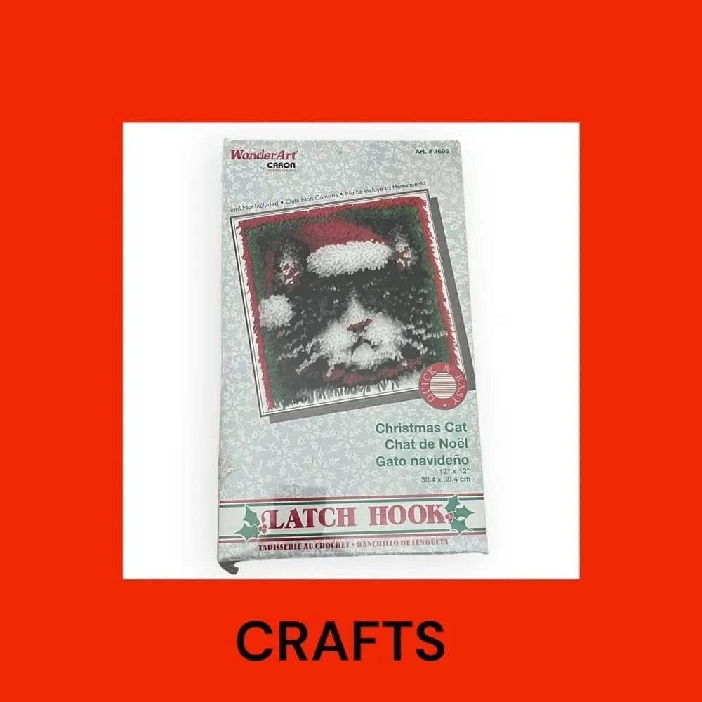 Wonder Art - Christmas Cat Latch Hook Kit